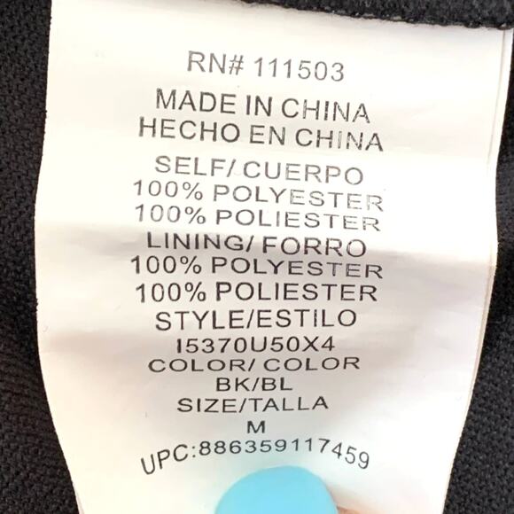 Lily Rose Mini Dress Blue Green Black Print Sleeveless Ruffle Mini Dress Medium - Picture 7 of 9